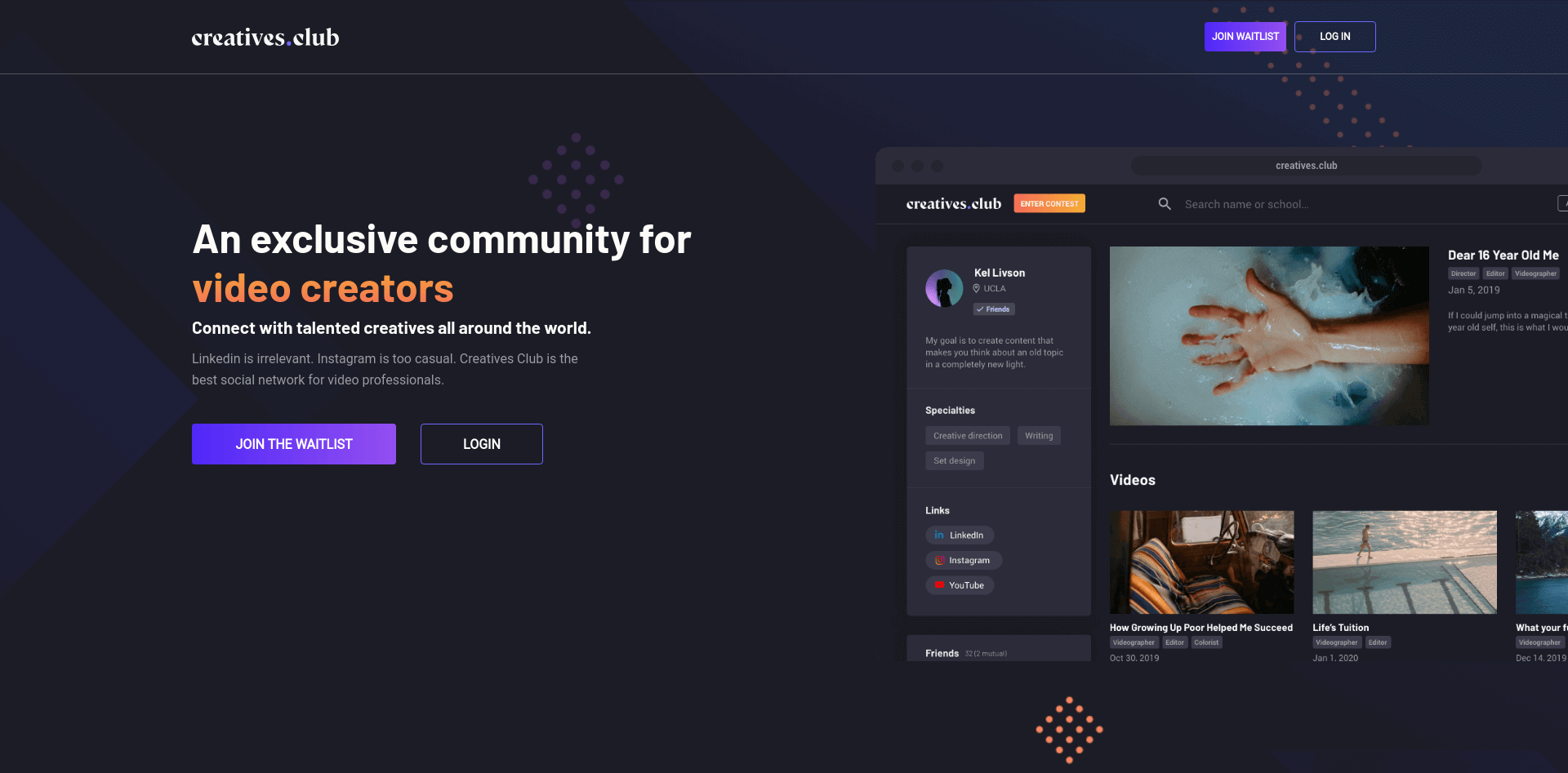 Creatives Club - LinkedIn for Video Professionals | A Lazier Place